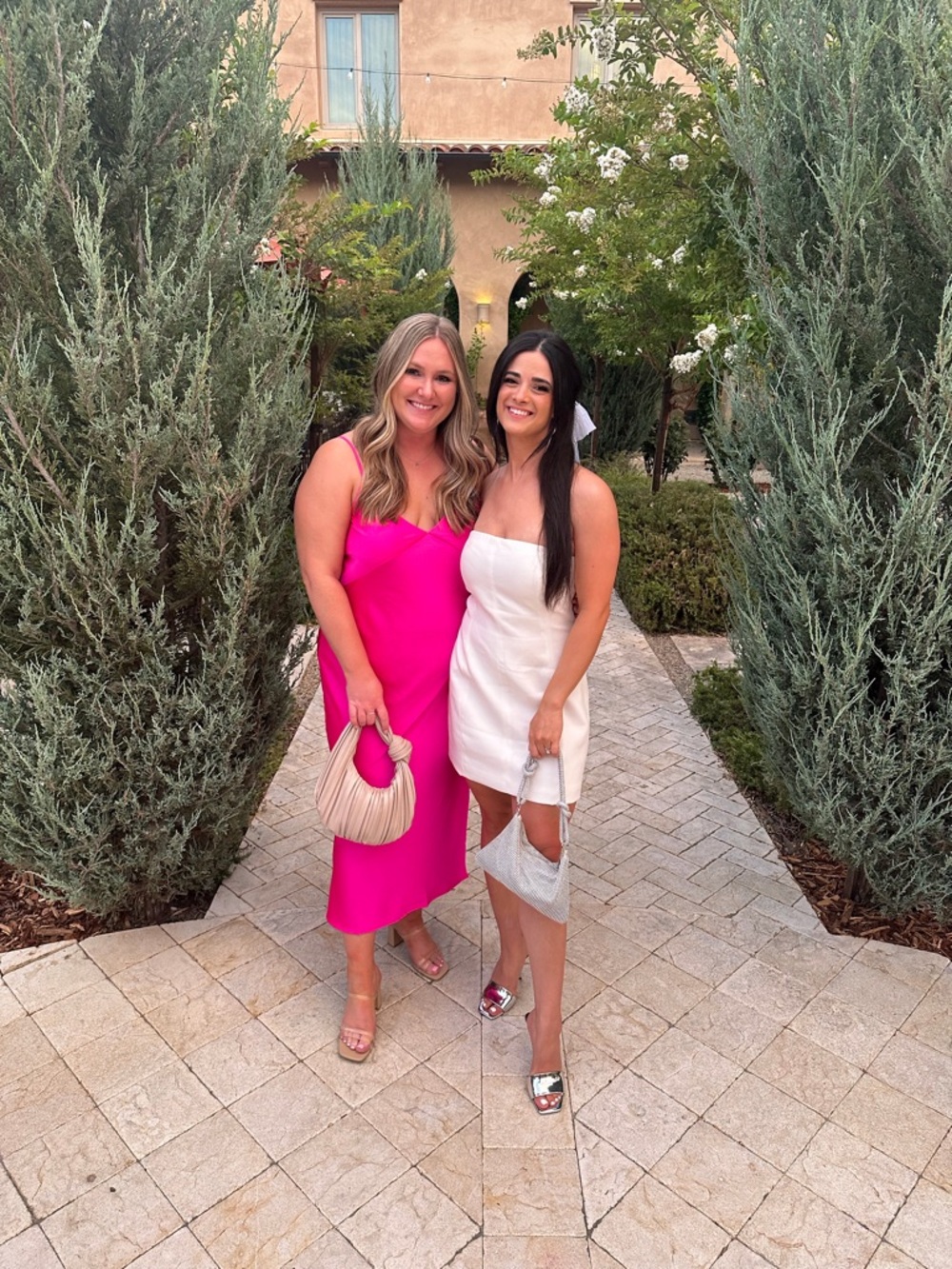 Target Hot Pink Slip Midi Dress for Women